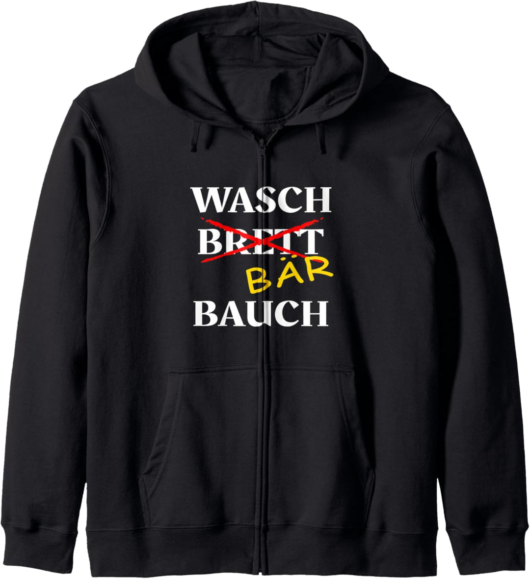 Herren Waschbär Bauch Lustiges Geschenk Kapuzenjacke