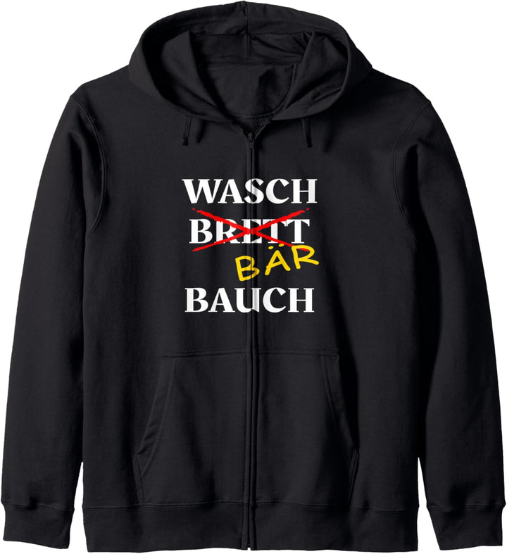 Herren Waschbär Bauch Lustiges Geschenk Kapuzenjacke
