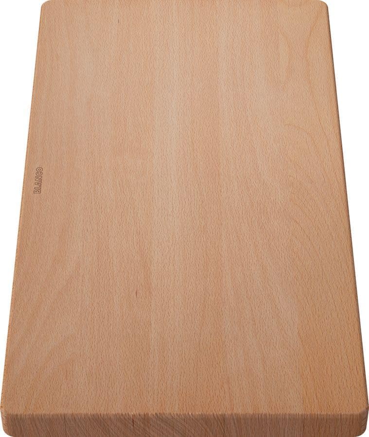 BLANCO 225685 massiver Buche Schneidbrett, Holz, Large