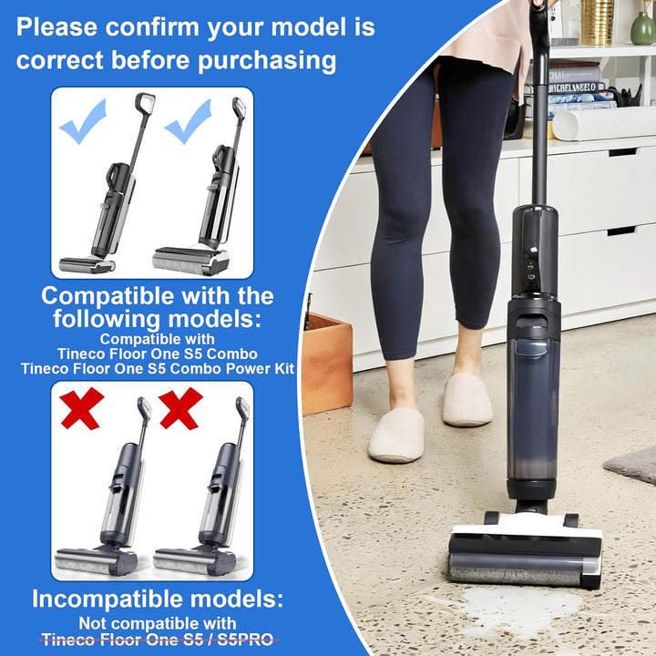 Bürstenrolle Ersatzteile für Tineco Floor One S5 Combo / S5 Combo Power Kit Smart Nass Trockensauger