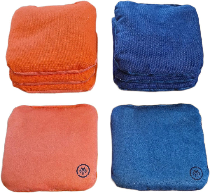 Cornhole Säckchen – Cornhole Bags Set 8 Stück – 15×15 cm Turniermass, 450 g – Doppelseitig Schnell &amp;