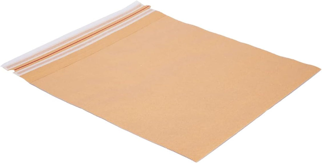 100 Versandbeutel aus Kraftpapier 120 g/m² wiederverschliessbar 42 x 44 cm | Grösse und Stückzahl wä