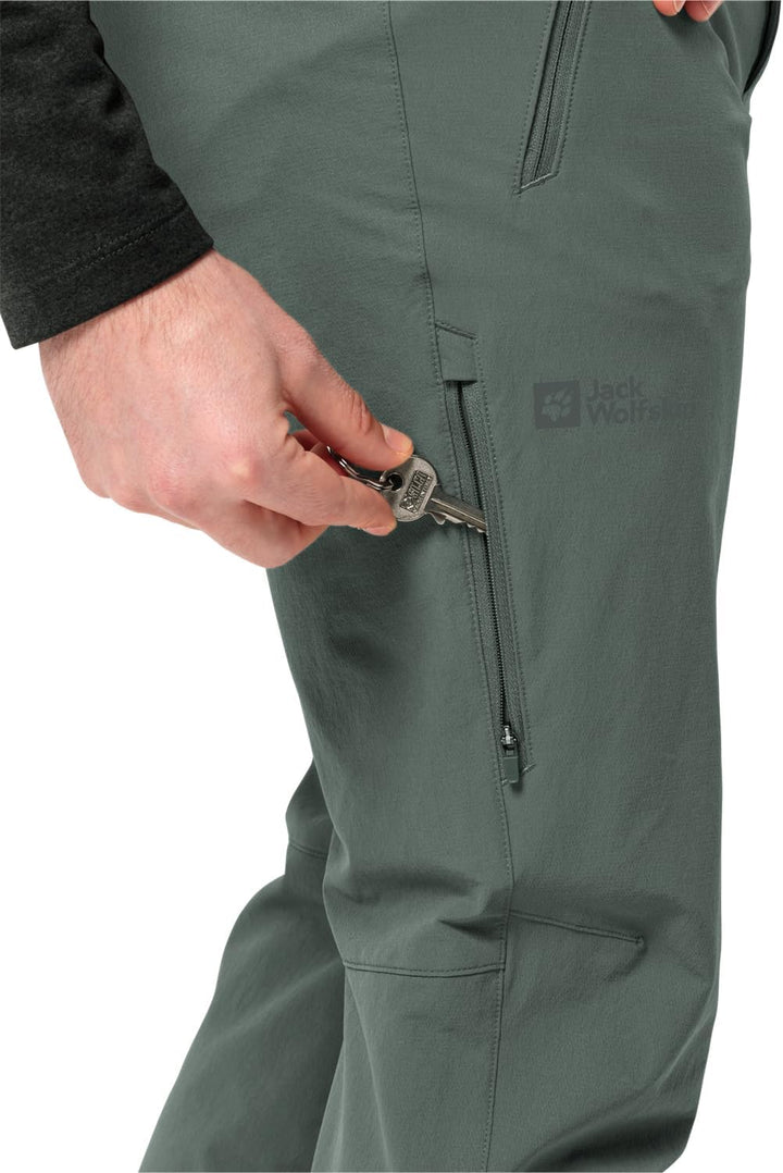 Jack Wolfskin Herren Wanderhose Activate Xt Pants M 50 Kurz Hedge Green, 50 Kurz Hedge Green