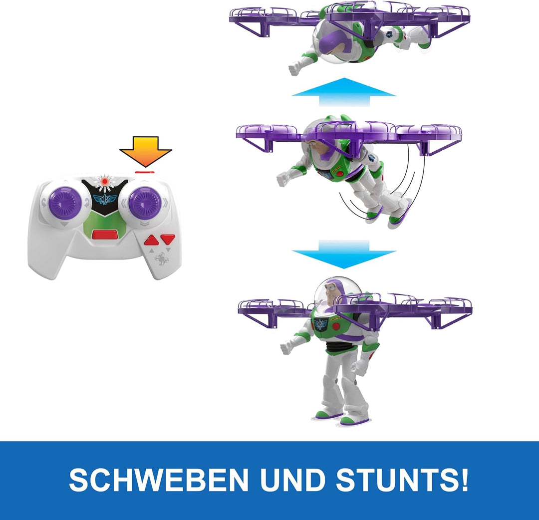 Mattel Disney und Pixar Toy Story 5 Fliegende Figur mit Fernbedienung, Hi-Tech Edition Buzz Lightyea