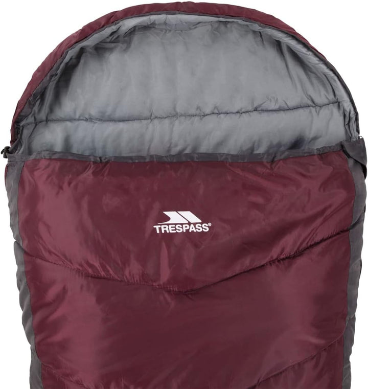 Trespass Doze DREI Jahreszeiten Schlafsack Mit Zweiwegereissverschluss 230cm X 85cm X 55cm EACH Blac