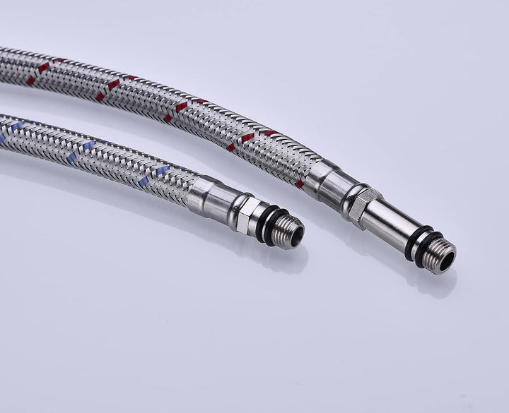 TORKU Steel Waschtischmischer, Einhebel, hochwertige Bad- und Küchenarmaturen, Chrom, Keramikkopf, M