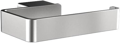Emco 50001601 Loft Toilettenpapierhalter, Farbe emco-steel, Breite 128 mm, ohne Deckel, Rollenhalter