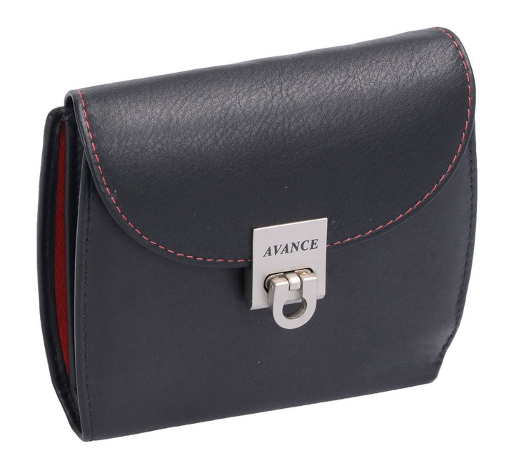 AVANCO Leder Damenbörse Damen Geldbörse Börse 22- (52A) Damen Portemonnaie Damen Geldbörsen Damen Ge