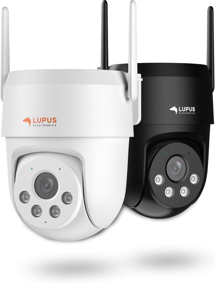Lupus Electronics LE213 Alarmkamera mit KI-Objektverfolgung, WiFi 6, Täteransprache, Flutlicht, Sire