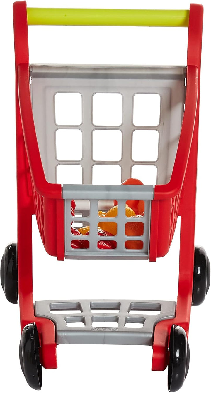 Ecoiffier – Einkaufswagen für Kinder – ideal für Kaufladen und Supermarkt, mit Spiellebensmittel, au