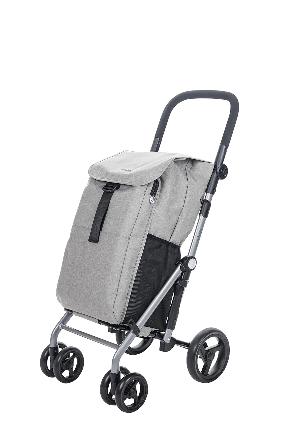 CARLETT | Einkaufstrolley mit 4 Rädern | Lett430 CLASSIC duo | Zusammenklappbarer Einkaufswagen mit