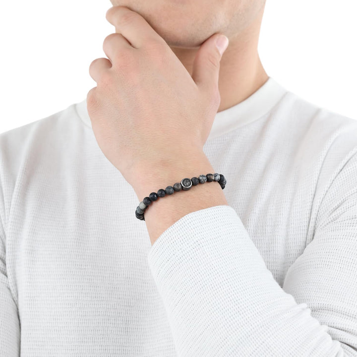 s.Oliver Armband Edelstahl Herren Armschmuck, Kommt in Schmuck Geschenk Box Beads, Beads