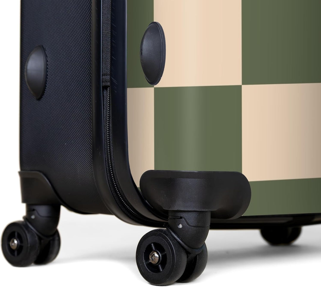 NoBoringSuitcases.com® Koffer XL Gross 77x51.5x28 cm Reisekoffer mit 4 Rollen Leicht Trolley Hartsch