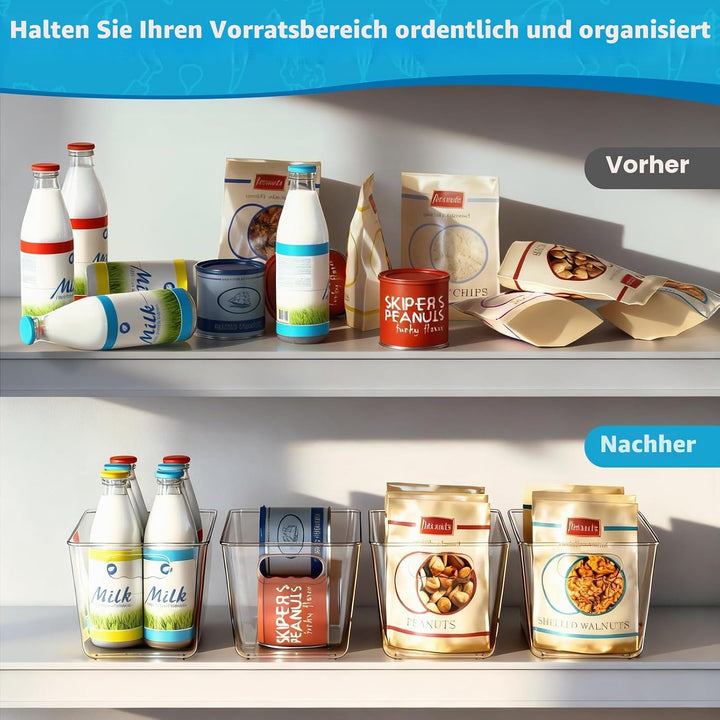 Kühlschrank Organizer, Aufbewahrung Boxen, Küchen Organizer für den Einsatz in Kühlschränken,, Schrä