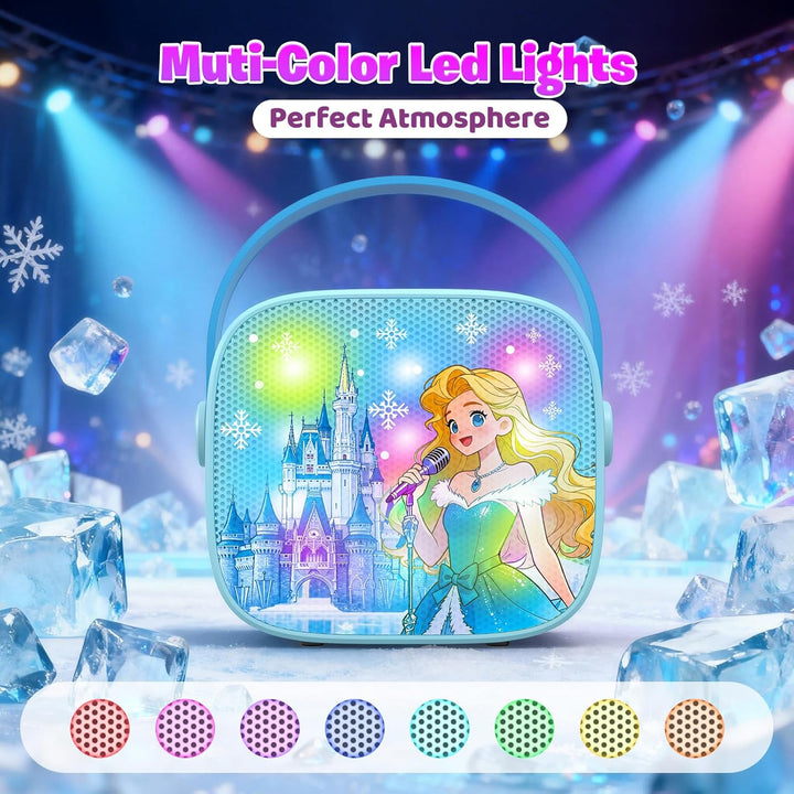 Braxel Karaoke Maschine mit 2 Bluetooth Mikrofon Kinder, Weihnachts Geschenke Spielzeug für Mädchen