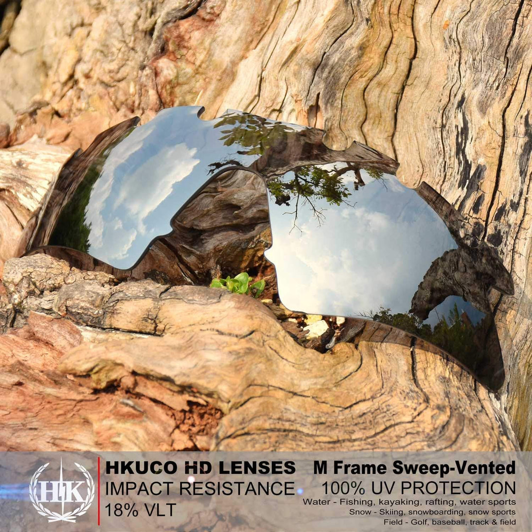 HKUCO Plus Mens Replacement Lenses For Oakley M Frame Sweep Vented - 2 pair