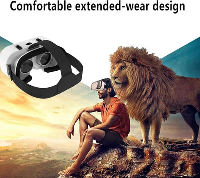 VR-Headset, kompatibel mit iPhone und Android-Handys, Virtual Reality Headsets, Google Cardboard – M