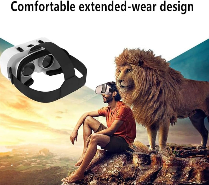 VR-Headset, kompatibel mit iPhone und Android-Handys, Virtual Reality Headsets, Google Cardboard – M