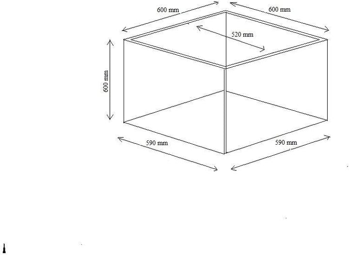 Casaflora Pflanzkübel der BUNDESGARTENSCHAU, schwarz 60x60x60, 60x60x60