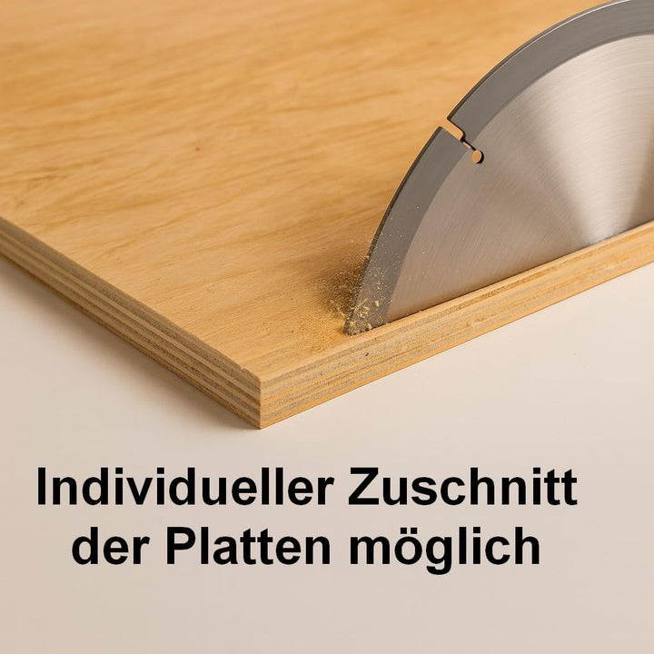 Birke Sperrholz 15mm – WG/WG Mehrschichtplatte in 110x30 cm – stabile Holzplatte für Handwerk, Model