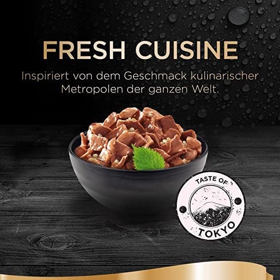 Sheba Fresh Cuisine Taste of Tokyo - Hochwertiges Katzen Nassfutter - Thunfisch und Lachs (MSC) - Im