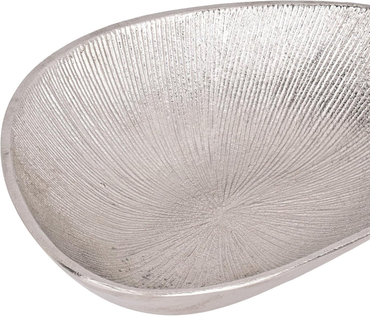 EGLO LIVING Dekoschale Forleyet, elegante Schale zum Dekorieren, Dekoteller handmade mit feinen Rill