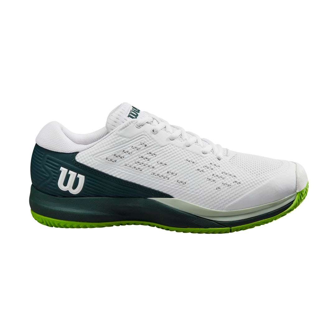 Wilson Herren Herren Rush Pro 4.0 BladeSneaker 43 1/3 EU White Ponderosa Pine Jasmine Green, 43 1/3