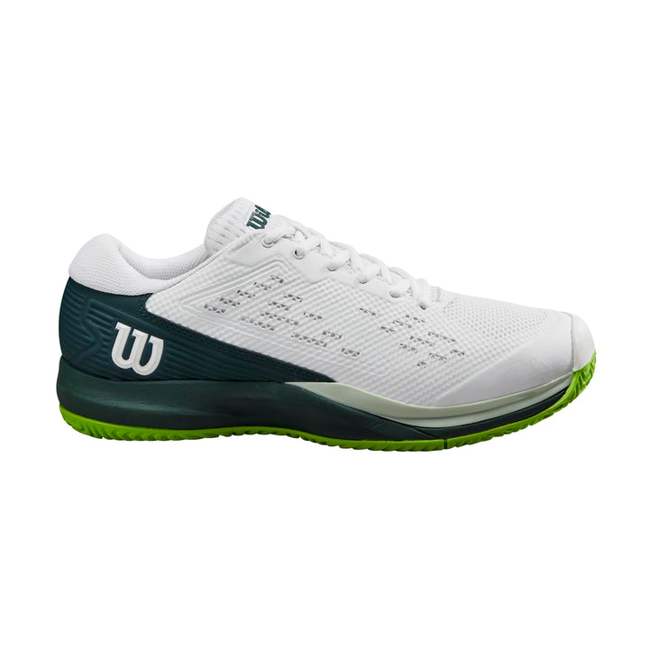 Wilson Herren Herren Rush Pro 4.0 BladeSneaker 43 1/3 EU White Ponderosa Pine Jasmine Green, 43 1/3
