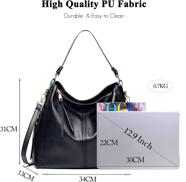 FANDARE Damen Handtasche Frauen Umhängetaschen Schultertasche PU Leder Tote Beutel Schultertasche fü
