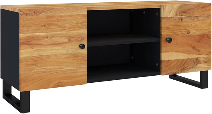 Tidyard TV Schrank mit 4 Fächer Lowboard Sideboard Fernsehschrank Fernsehtisch TV Möbel Tisch Board