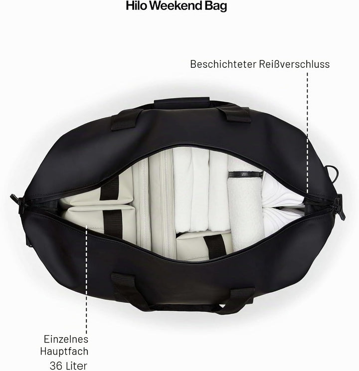 Rains Hilo Weekend Bag - wasserdichte Reisetasche Beige, Beige