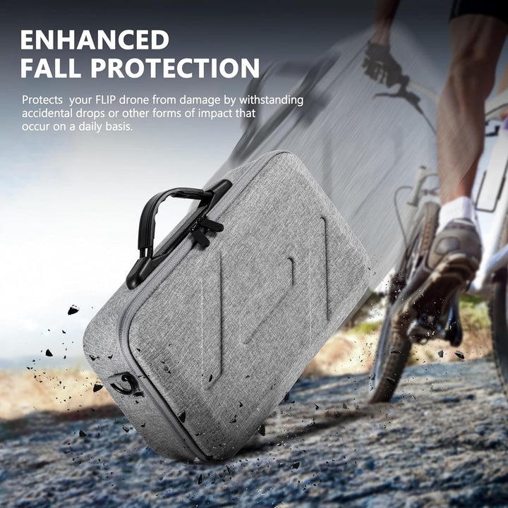 Tomat Flip Tasche, tragbare Aufbewahrungs-Umhängetasche für DJI Flip Fly More Combo, unterstützt 3 A