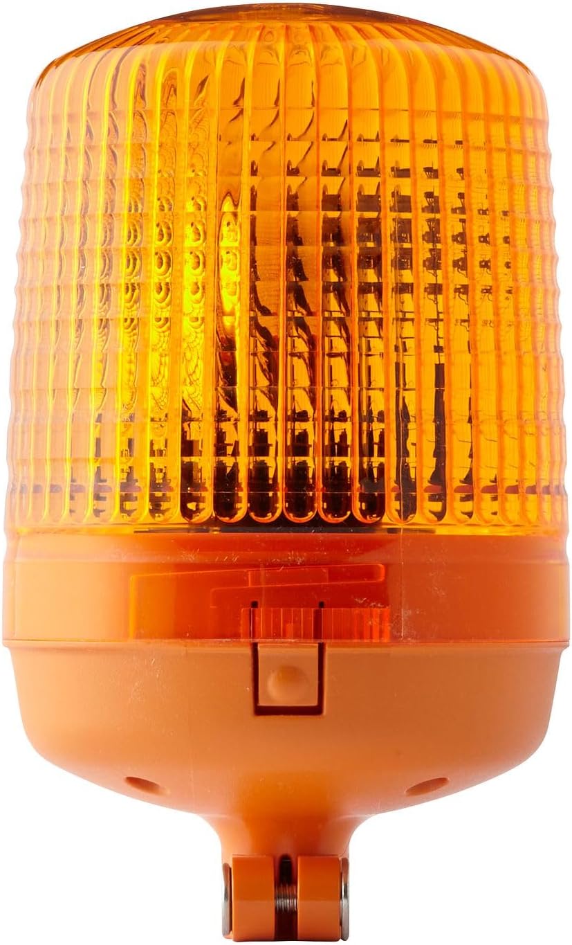 HELLA - Halogen-Rundumkennleuchte - KL 7000 - 12V - gelb - Rohrstutzen - Menge: 1 - 2RL 008 060-101