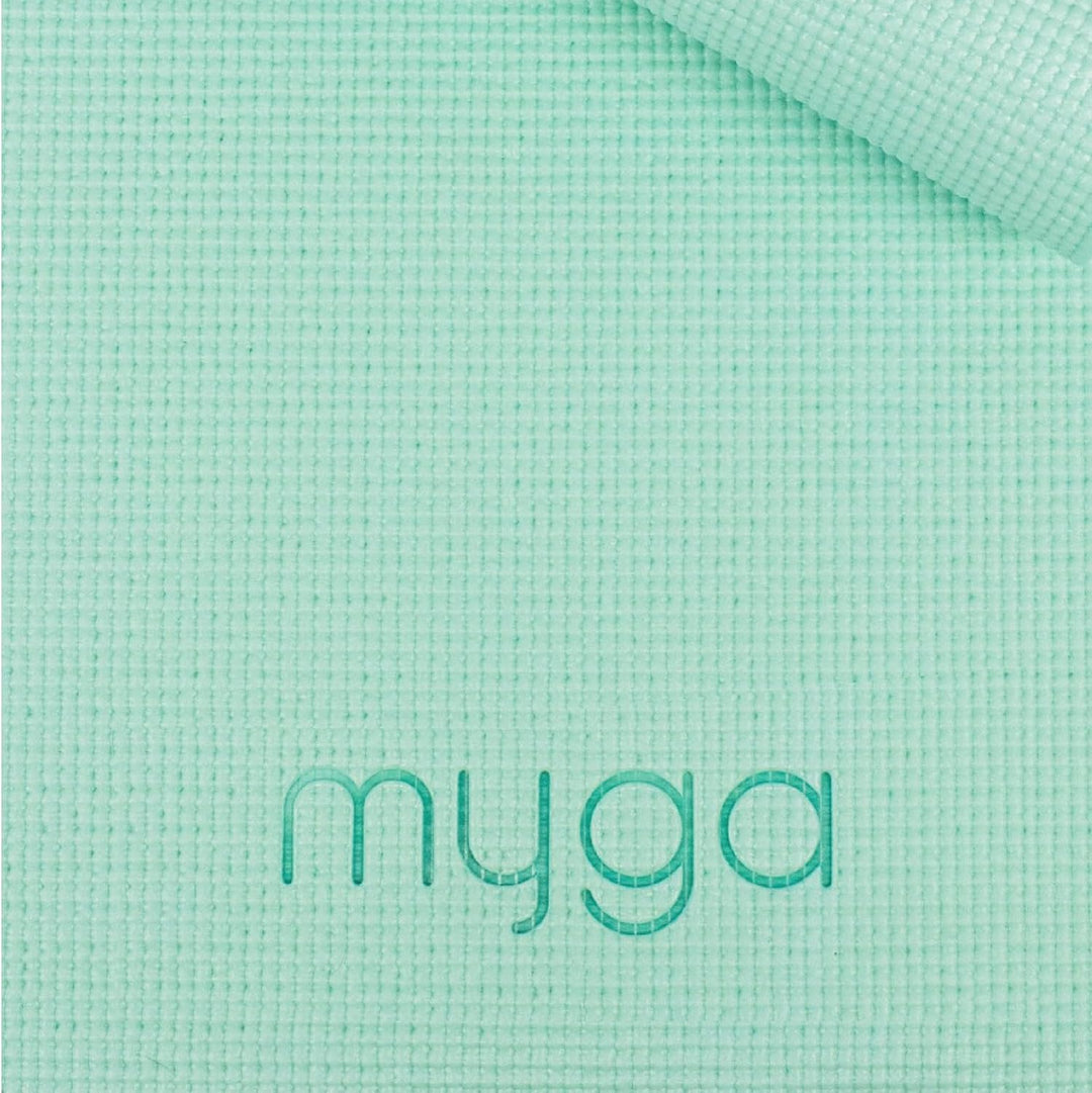 Myga Einsteiger-Yogamatte | Rutschfest &amp; Leicht zu tragen – 4 mm Dicke | Ideal für Yoga, Pilates, Me