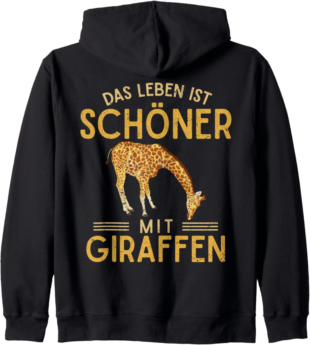 Das Leben ist schöner mit Giraffen Afrika Zoo Tier Giraffe Kapuzenjacke