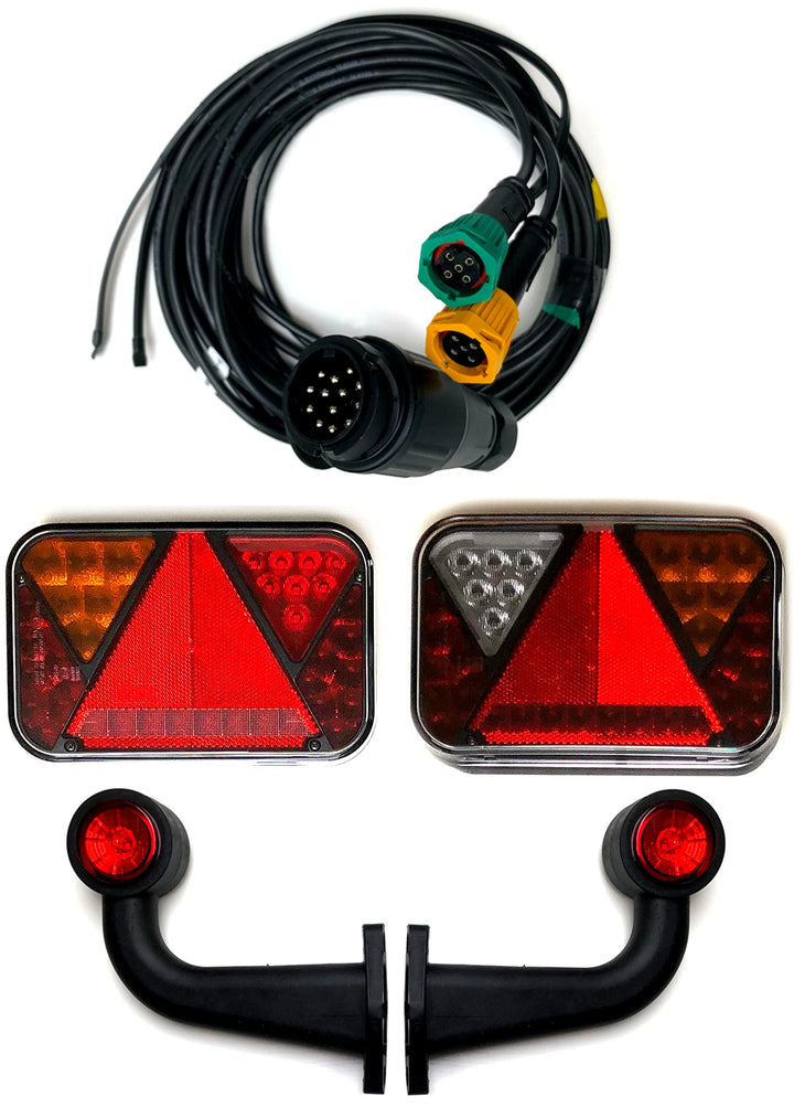 Anhängerbeleuchtung Set LED Rückleuchten Control Box CANBUS 13 polig Kabel 5m