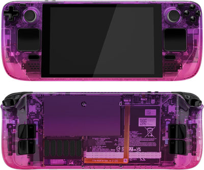 eXtremeRate Ersatz Front/Rückplatte&Tasten für Steam Deck, Full Case & D-Pad ABXY Trackpad Trigger B
