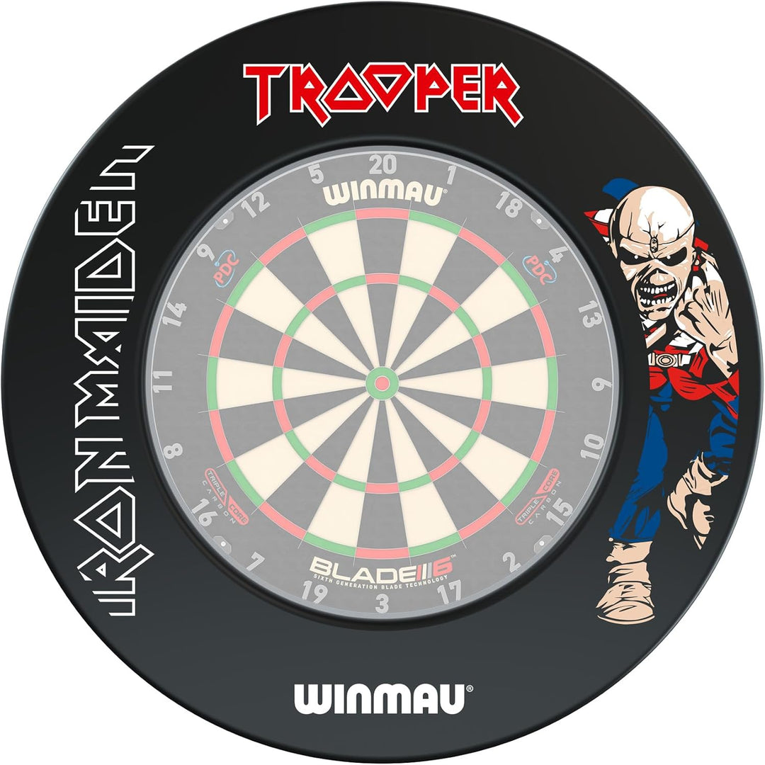 WINMAU Dartscheiben-Einfassungen Schwarz Trooper, Schwarz Trooper
