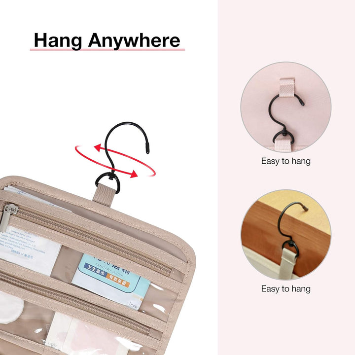 Kulturtasche Damen, BAGMART Kulturtasche Reise zum Aufhängen Kulturbeutel Damen für Makeup (Gross sc