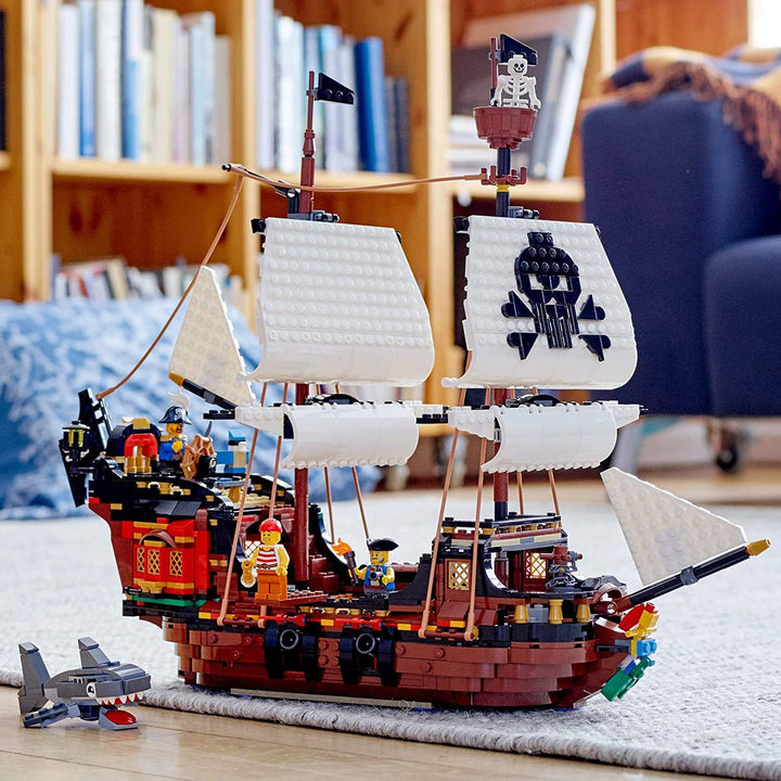LEGO Creator 3in1 Pirate Ship 31109 Building Playset for Kids who Love Pirates and Model Ships, Make