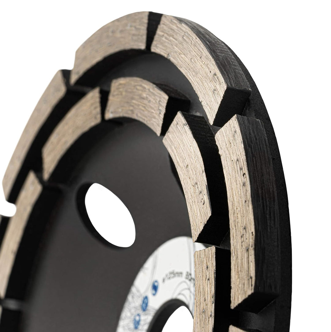 2x Profi Diamant Schleiftopf 115 mm für Beton, Stein, Fliesenkleber uvm. - Beton Schleifscheibe 115m