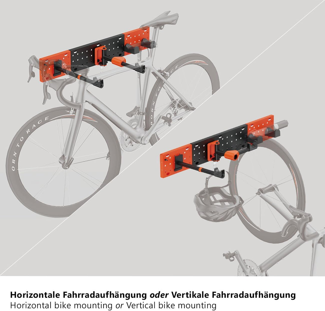 my wall modulare Fahrrad Wandhalterung - HR13L, vertikale &amp; horizontale Aufhängung, Fahrradhalterung