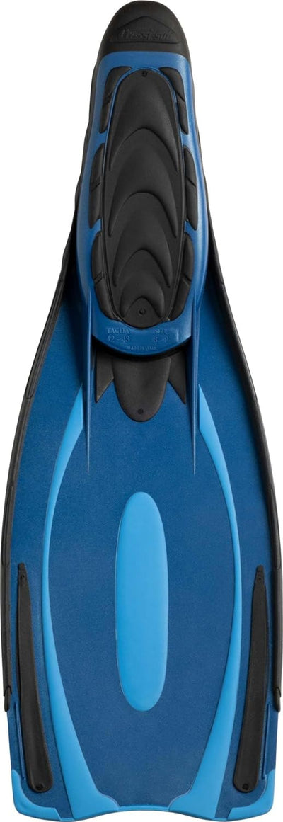 Cressi Reaction Pro Fins - Flossen zum Tauchen, Freitauchen und Schnorcheln, Adult Unisex 42/43 Blau