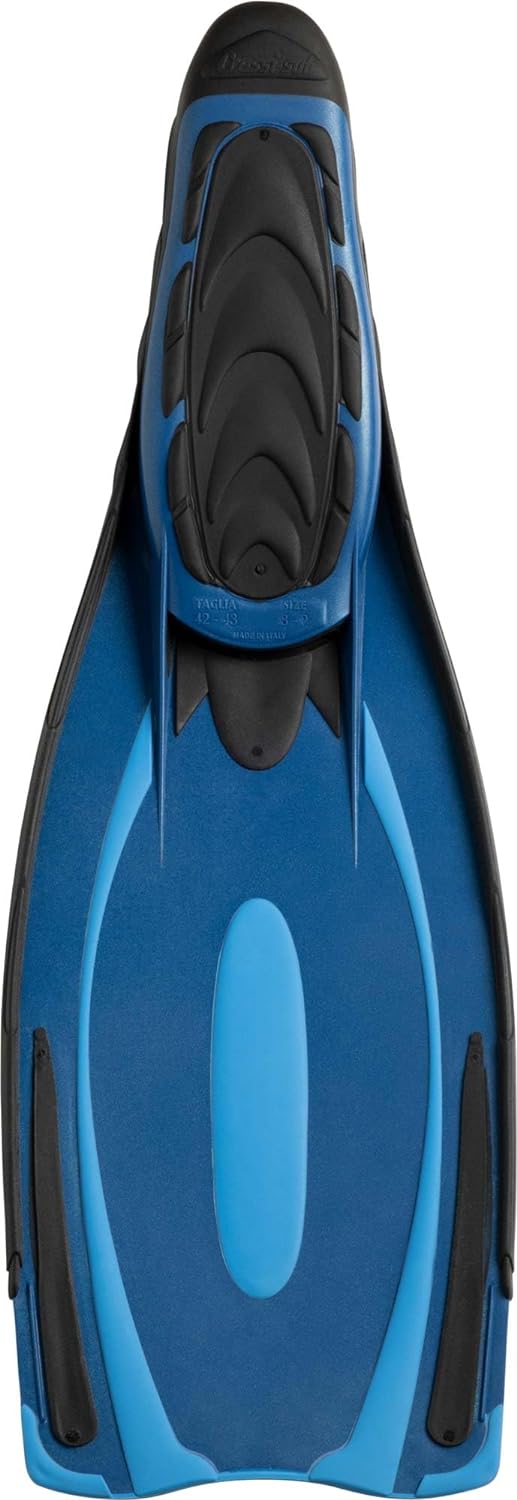 Cressi Reaction Pro Fins - Flossen zum Tauchen, Freitauchen und Schnorcheln, Adult Unisex 38/39 Blau