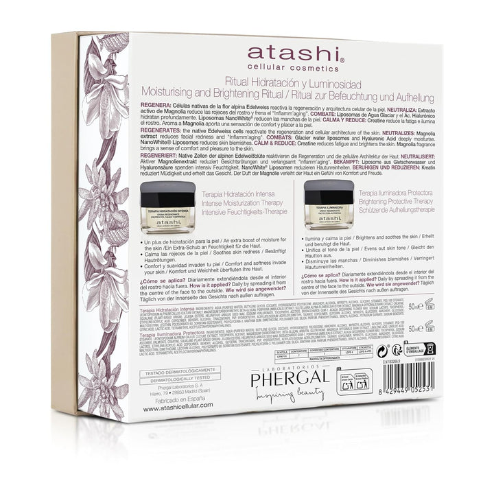 atashi | Beauty Kit | Intensive Moisturising Therapy + Aufhellende Anti-Flecken-Creme | 50ml + 50ml