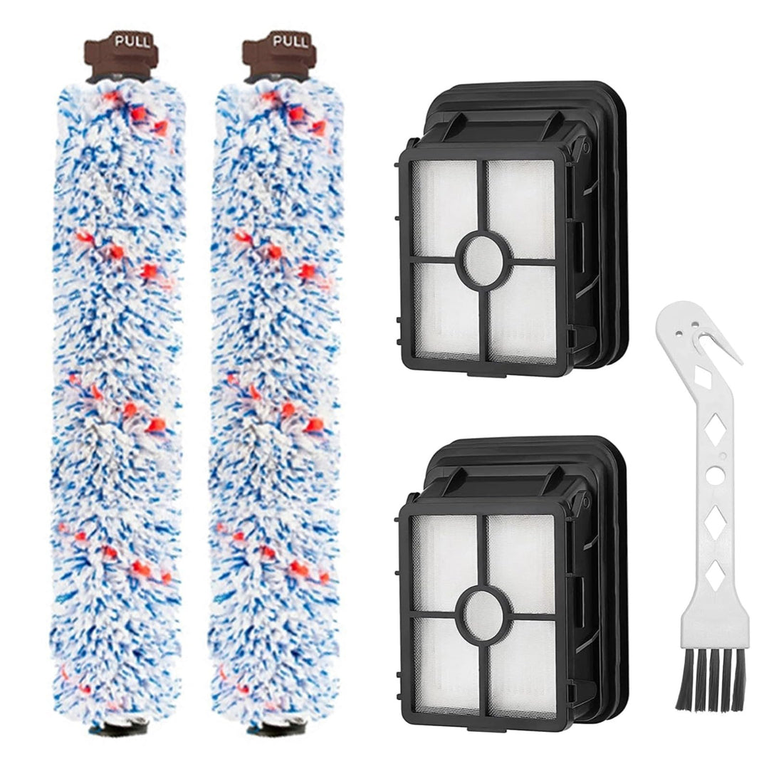Bürstenrolle Filter Zubehör Kompatibel mit 2 Multiflächen-Bürstenrolle, 2 Ersatz Filter, Milti-surfa