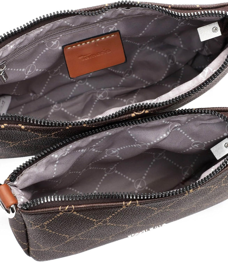 Tamaris Umhängetasche TAS Anastasia 31171 Damen Handtaschen Print Einheitsgrösse Brown/Cognac 207, E