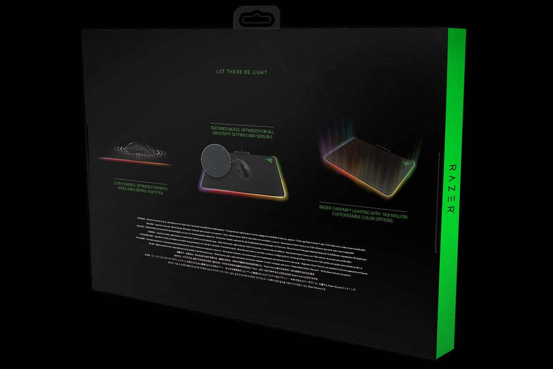 Razer Firefly Soft - Weiches Gaming Maus-Pad (feste Struktur RGB Chroma Beleuchtung, Mauspad für pro