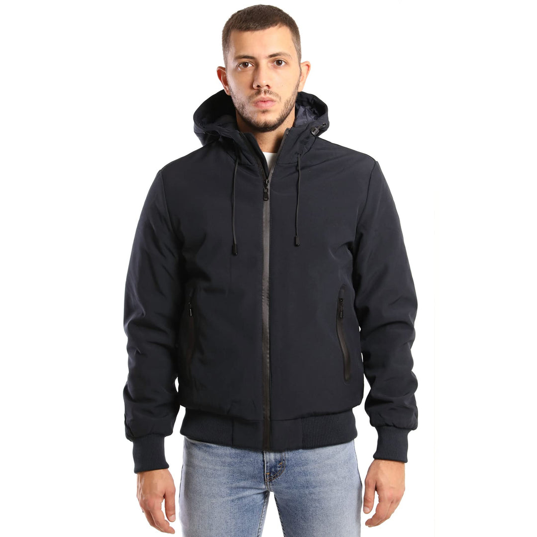 TONY BACKER Herren-Winterjacke, Softshelljacke, wasserdicht, winddicht, mit Kapuze, warme Jacke für