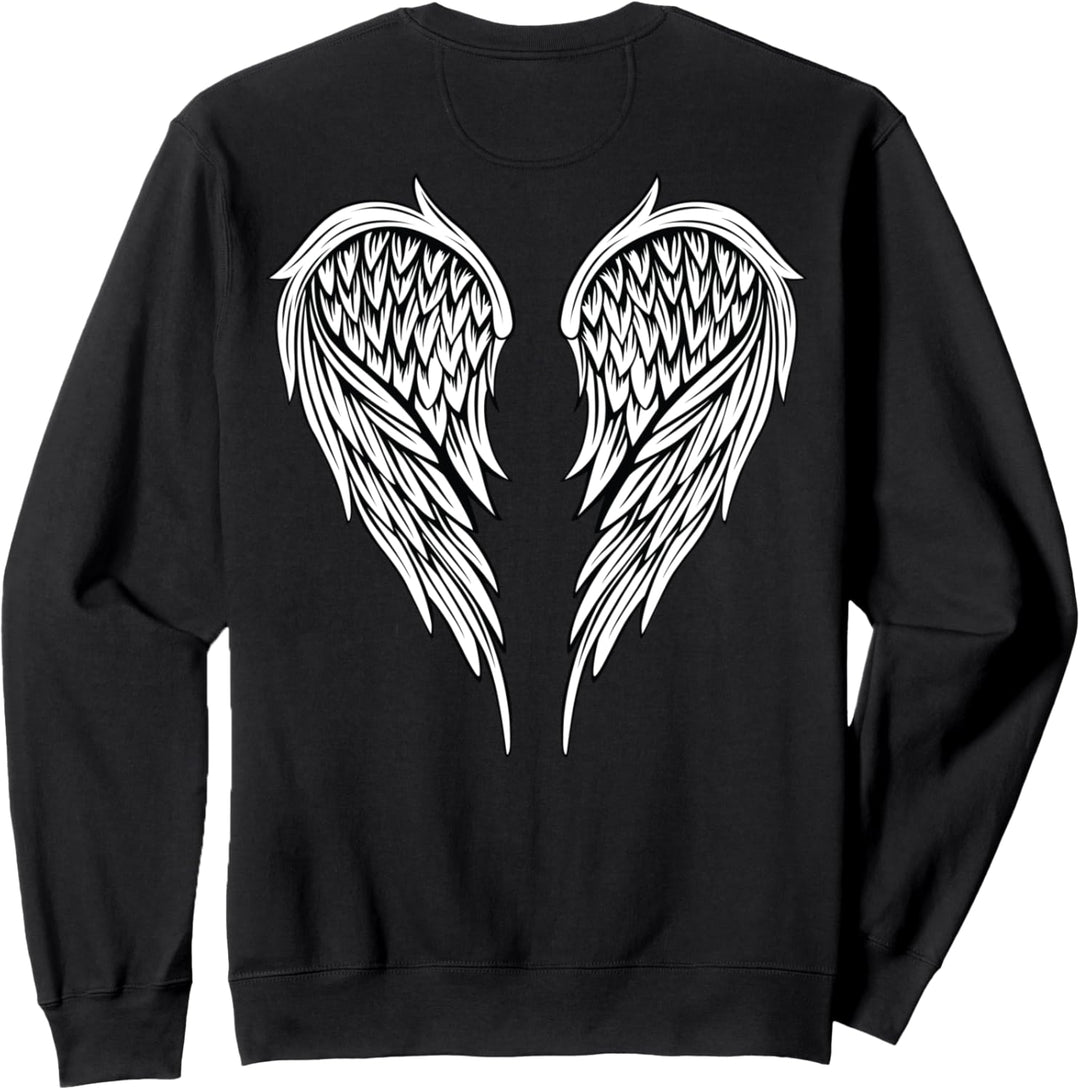 Engelsflügel Weiss am Rücken Engel Flügel Fliegen Engelflügel Sweatshirt